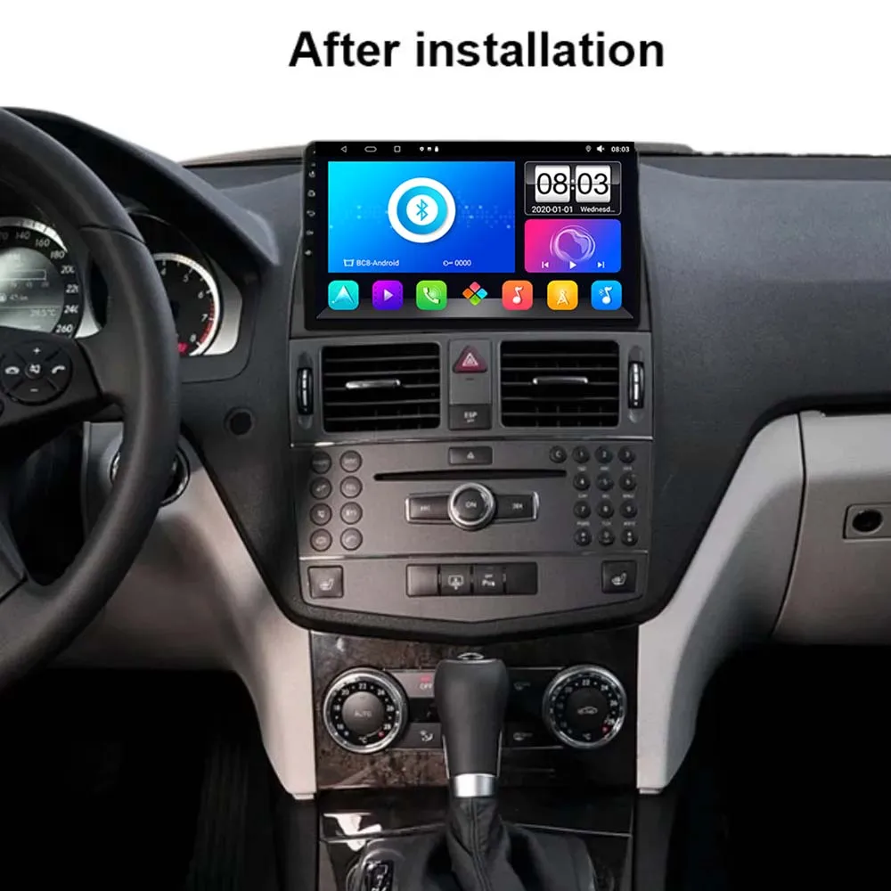 7862 Android 13 Car Radio DVD For Mercedes Benz C Class 3 W204 S204 2006-2011 Multimedia Player GPS Navigation Stereo Head Unit