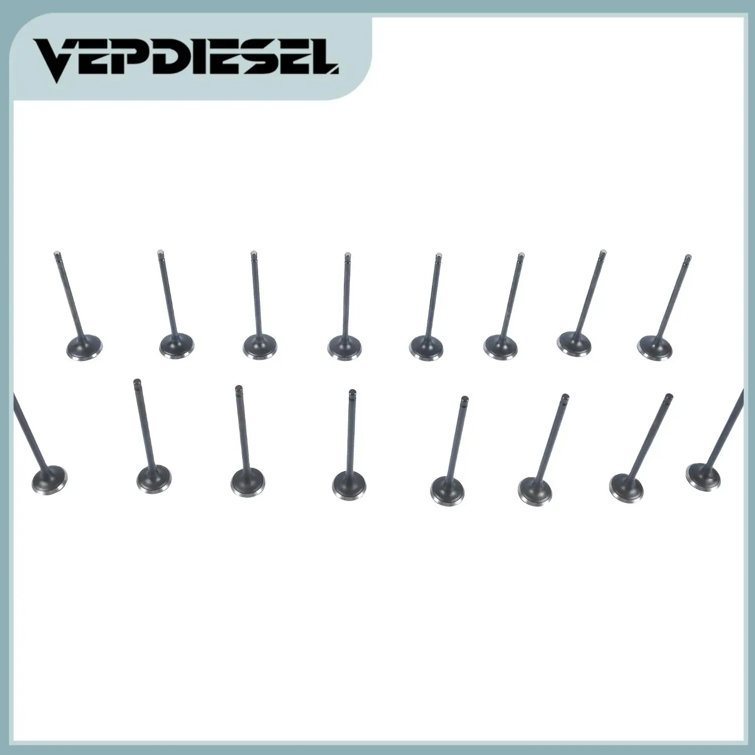 16 PCS Intake & Exhaust Valve 2221223600 2221123600 For 2001-2012 Hyundai Elantra Tiburon Tucson Kia Soul Spectra Sportage 2.0L