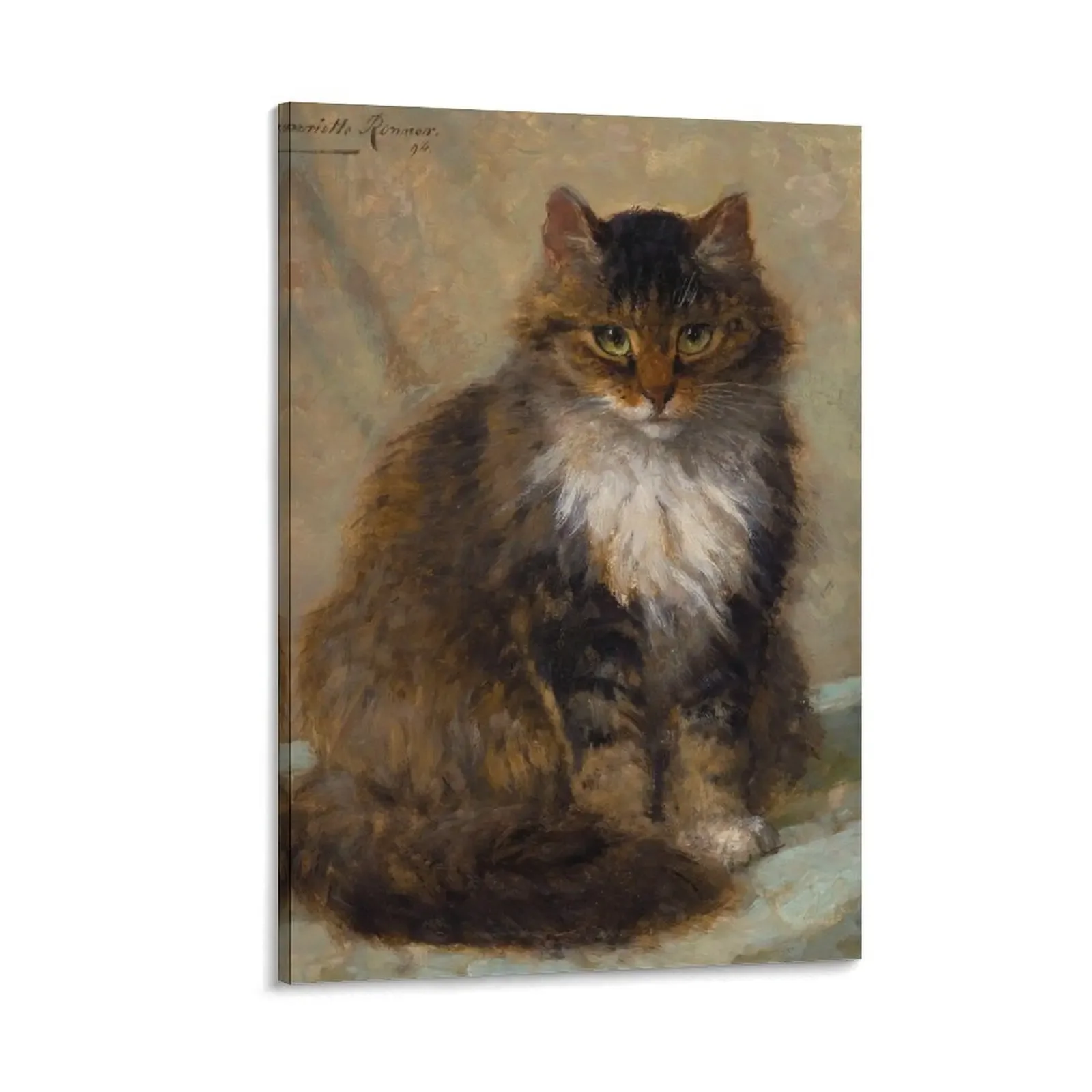 

The Maine Coon Henriette Ronner-Knip 1894 Cat Art Canvas Painting Home decoration art mural posters