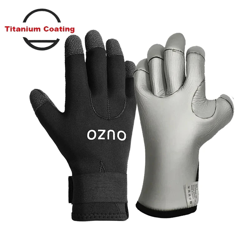 

Кевларовые перчатки для дайвинга с титановым покрытием 3 мм и 5 мм — ультра устойчивые к порезам, теплый неопрен для подводного плавания, подводной охоты и зимы