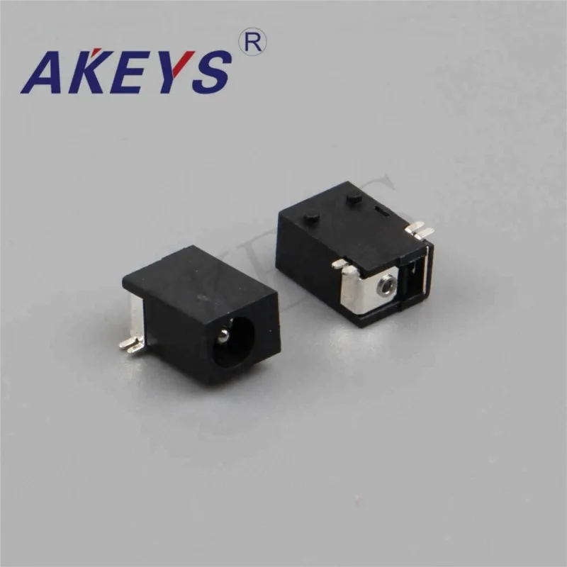 10 PCS DC-047 black 3.8mm*1.3mm 2 pins DC Power Jack Female Connecter DC jack with 2 fixed PIN