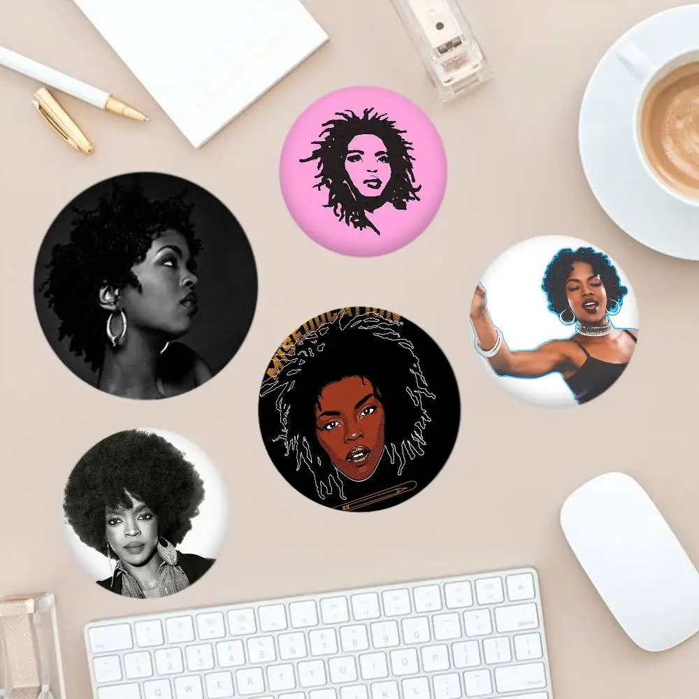 

Singer L-Lauryn Hill Badges Creative Tinplate Button PinsBrooch Badge Clothes Backpack
