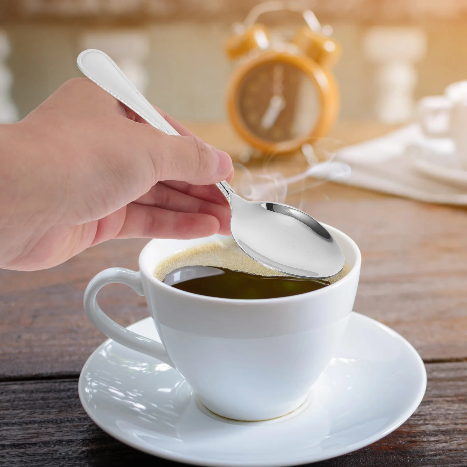 

Stainless Steel Soup Spoon Large Serving Ladle Ergonomic Dishwasher Safe Buffet Restaurant Kitchen Utensil Multi-Functional Tool