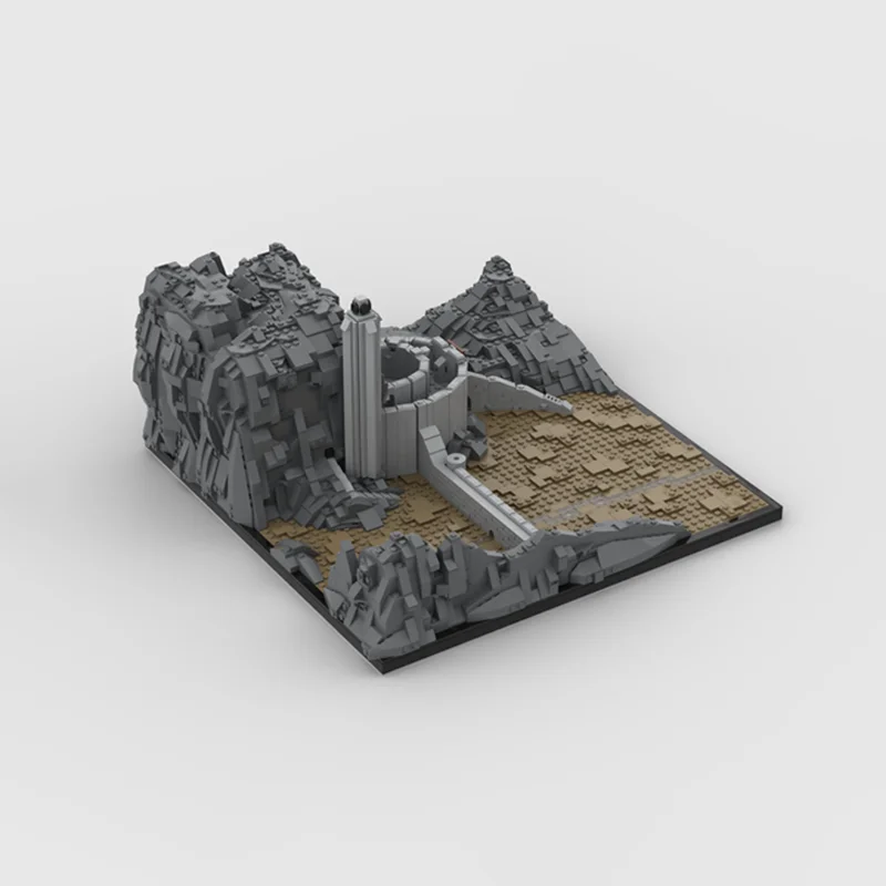 Bâtiment modulaire de 3127 pièces, modèle à microéchelle profonde du Helm de Hobbitss et des anneaux, idéal pour l'affichage et la collection