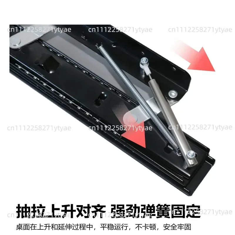ARising Countertop Slide Rail Pull Out Desktop Track Folding Desk Extension Bay Window Guide Rail Invisible Lifting Platform