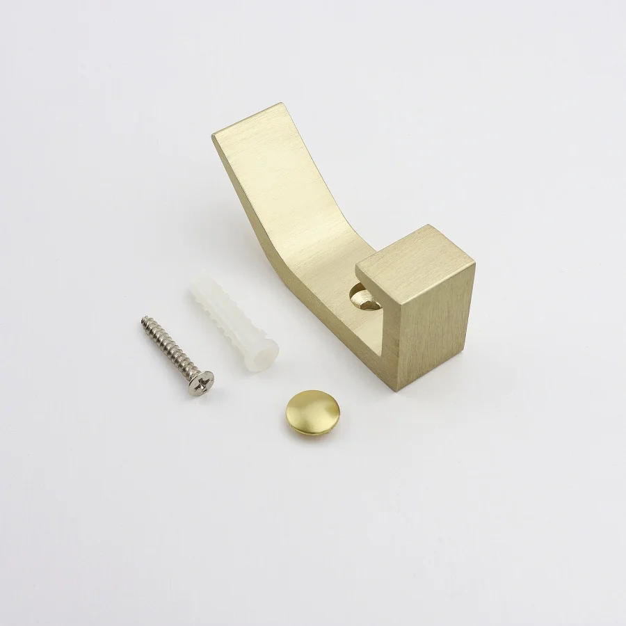 잘 고정된 홀 걸이 솔질된 까만 금 크롬 가구 걸이 피복 모자 걸이