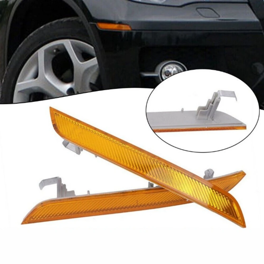 Car Bumper Reflector Side Lights Reflective Warning Strips 63147179991 63147179992 For BMW X6 E71 2008-2013 Car Accessories