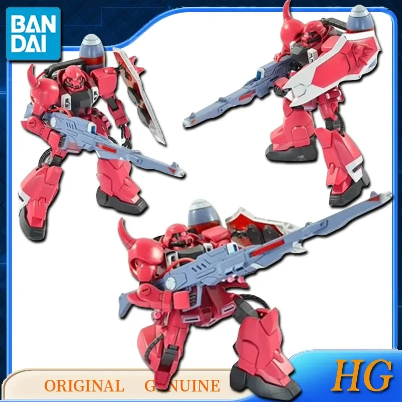 Bandai-Figuras de Ação Anime Originais para Crianças, Genuíno HG, Gundam, GUNNER, ZAKU, WAROR, LUNAMARIA, Modelo de Ornamentos, Presente para Meninos e Meninas