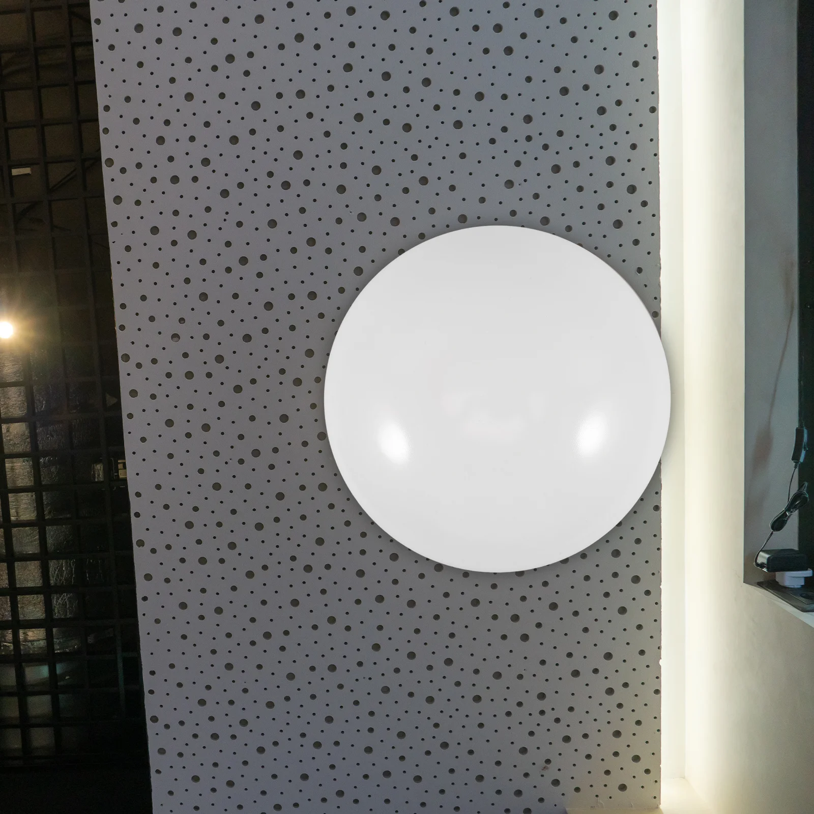 

Ceiling Light Cover Round Buckle Lampshade Replacement for Bedroom Hallway Fire Emergency Light Fixture Modern Stylish Globe