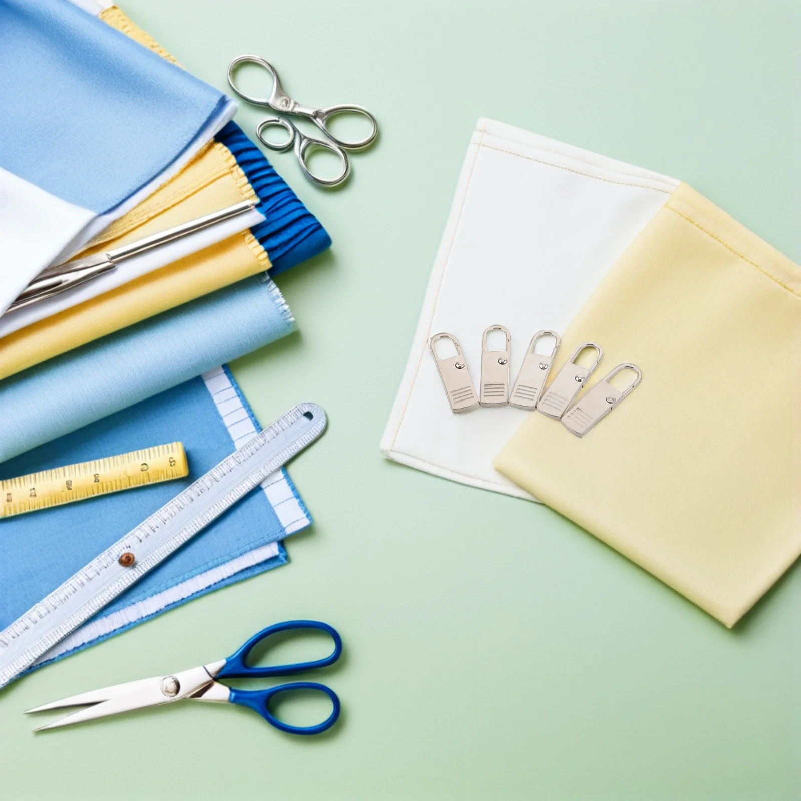 

20pcs Zipper Replacement Kit Durable Metal Detachable Pull Tabs For Luggage Backpack Jacket Suitcase Repair Slider Tool