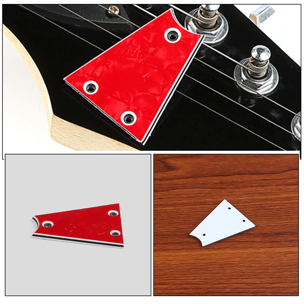 

3-Hole Guitar Truss Rod Cover Metal Sturdy Durable Replacement for Electric Bass Guitar Repair Accessories Truss Rod Covers