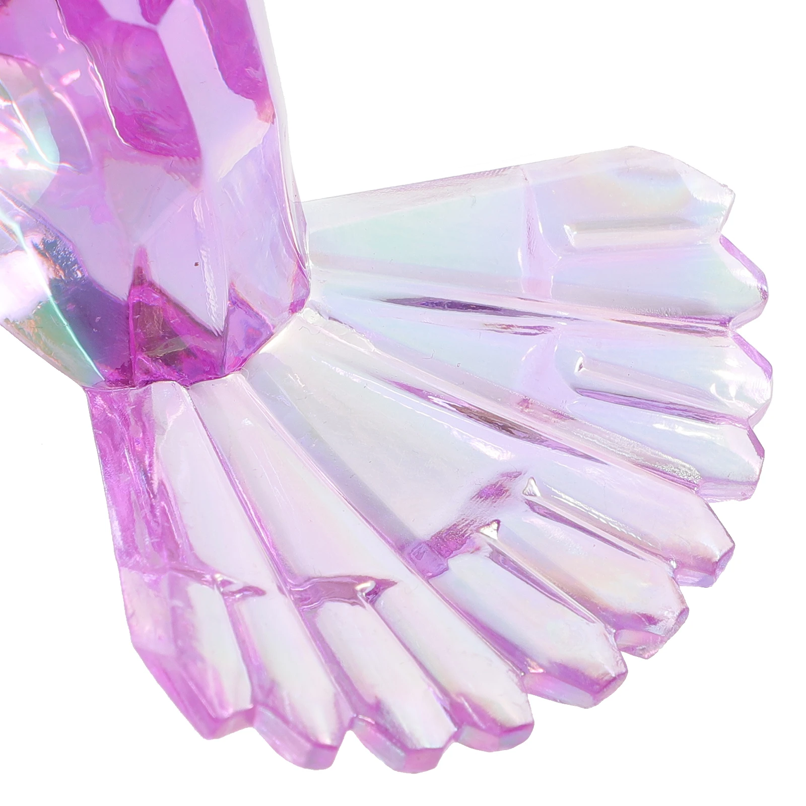 

3pcs Acrylic Hummingbird Ornament Colorful Hanging Decorative Bird Cage for Home Tree Indoor Figurines Courtyard Miss