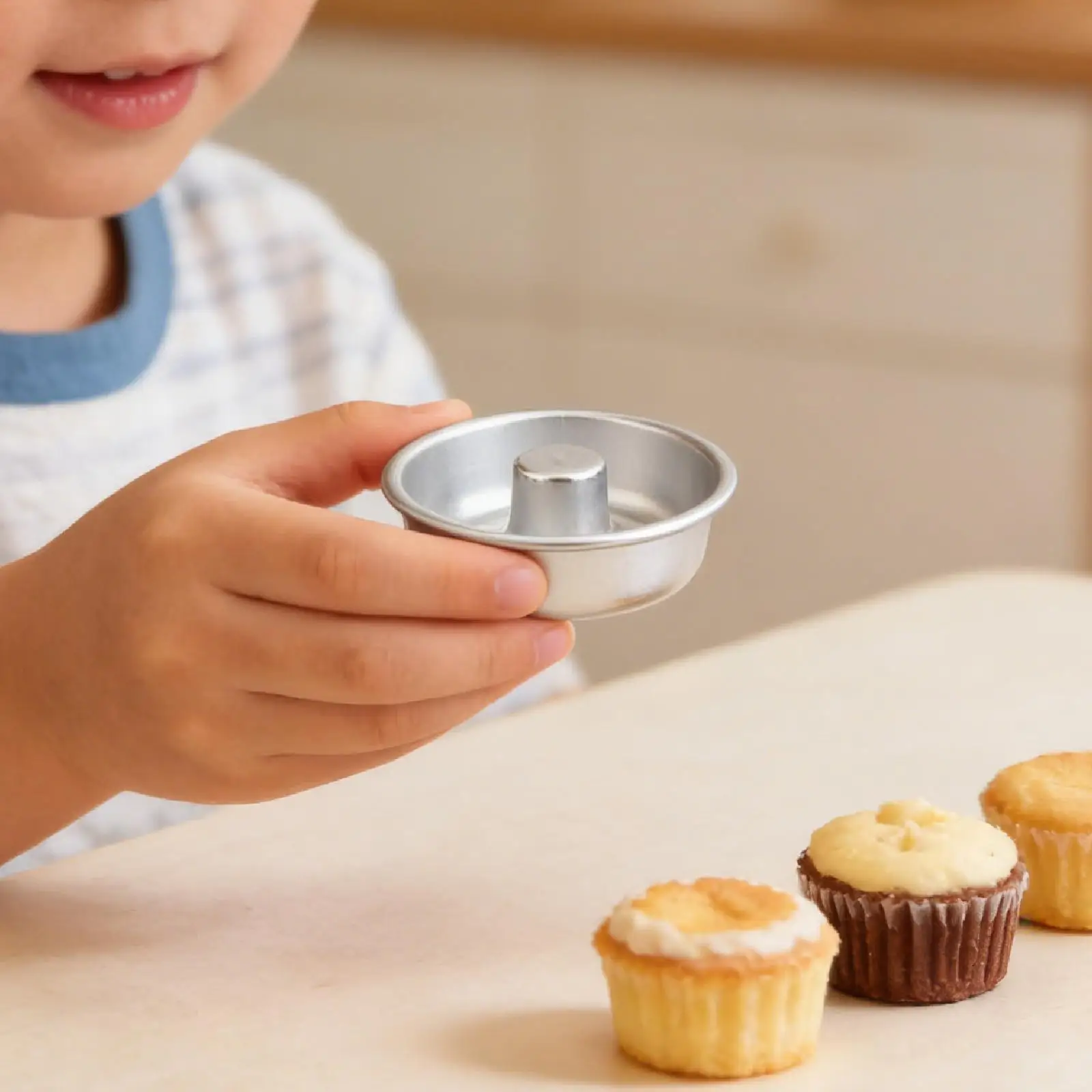 Creative Donut Maker Aluminum Cake Mould Reusable Pastry Mold for Baking Muffins and Treats