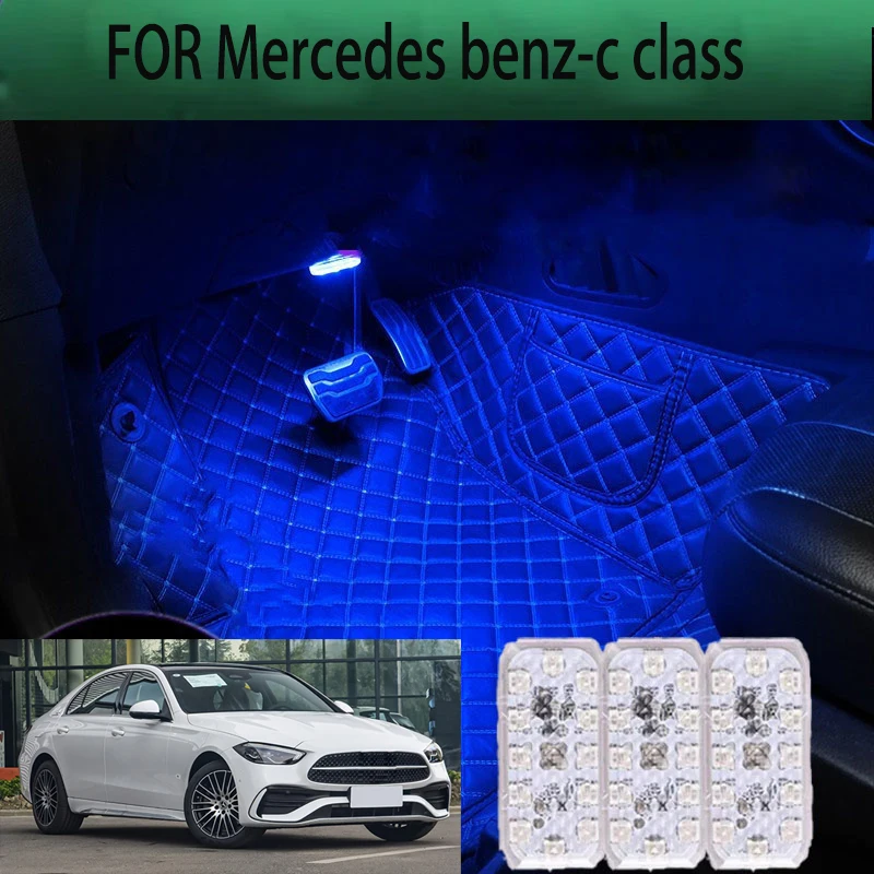 

FOR Mercedes benz-c class LED Car Interior Ambient Foot Light Atmosphere Decorative Lamps Party decoration lights Neon strips