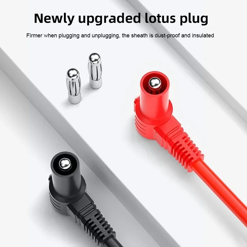 BST-951-JP 20A الربيع تلسكوبي Mulitmeter التحقيق موصلات اختبار النحاس النقي مؤشر فائق التوصيل مادة سلك السيليكون الناعم