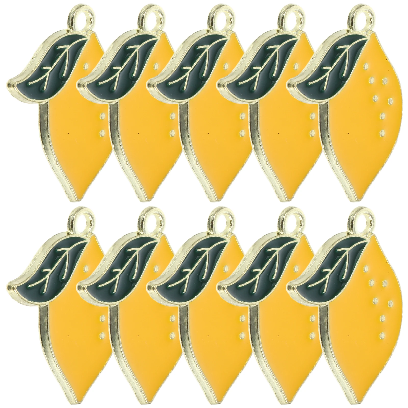 

Lemon Necklace Jewelry Clavicle Accessories Fruit Pendant Charms Hanging Ornaments Making Bracelet