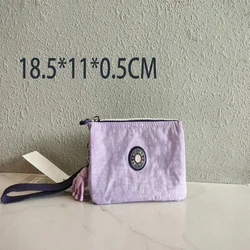 KIP soft purple splicing three-layer handbag multi-functional coin purse very practical Christmas gift for women