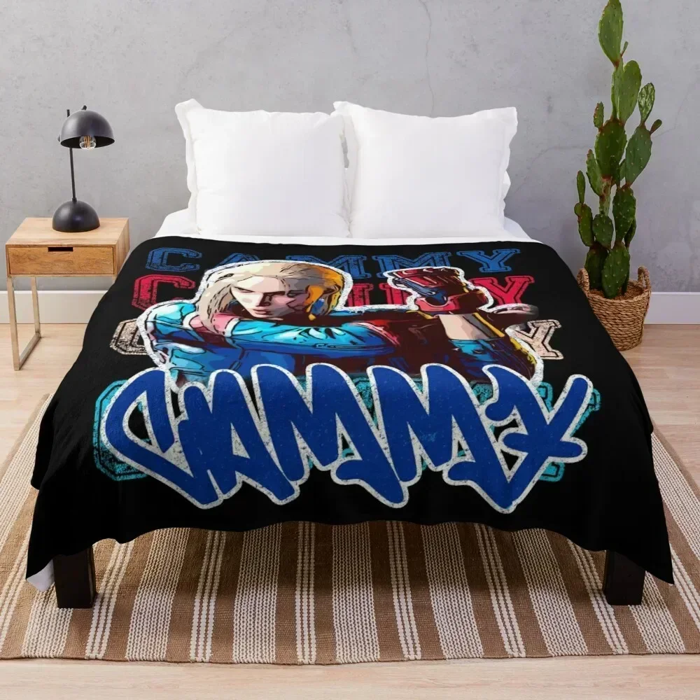 

Sf6 Cammy fan, United Kingdom, British, Throw Blanket Travel Size Cozy Blanket for Plane Train