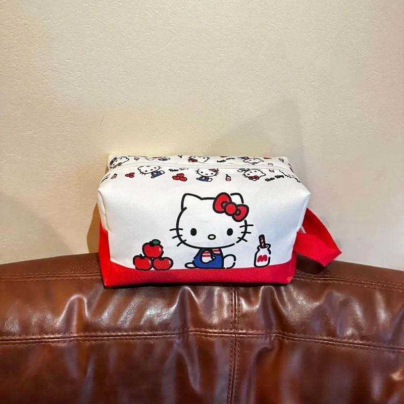 حقيبة يد على شكل يد كرتونية لطيفة، حقيبة مكياج ذات سعة كبيرة، حقيبة سفر محمولة