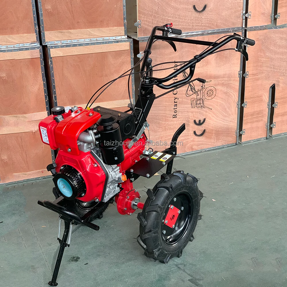 

TAIZHOU JC 173F Multifunctional Diesel Solid Cultivator Mini Tiller Weeder High Quality Tillers