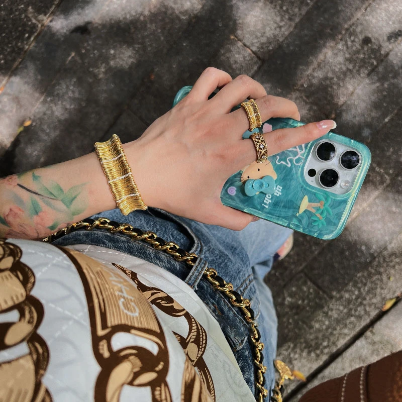 Fashion Crystal Geometric Ring for Women High-quality Personalized Stainless Steel Knuckle Ring Party Jewelry Accessories