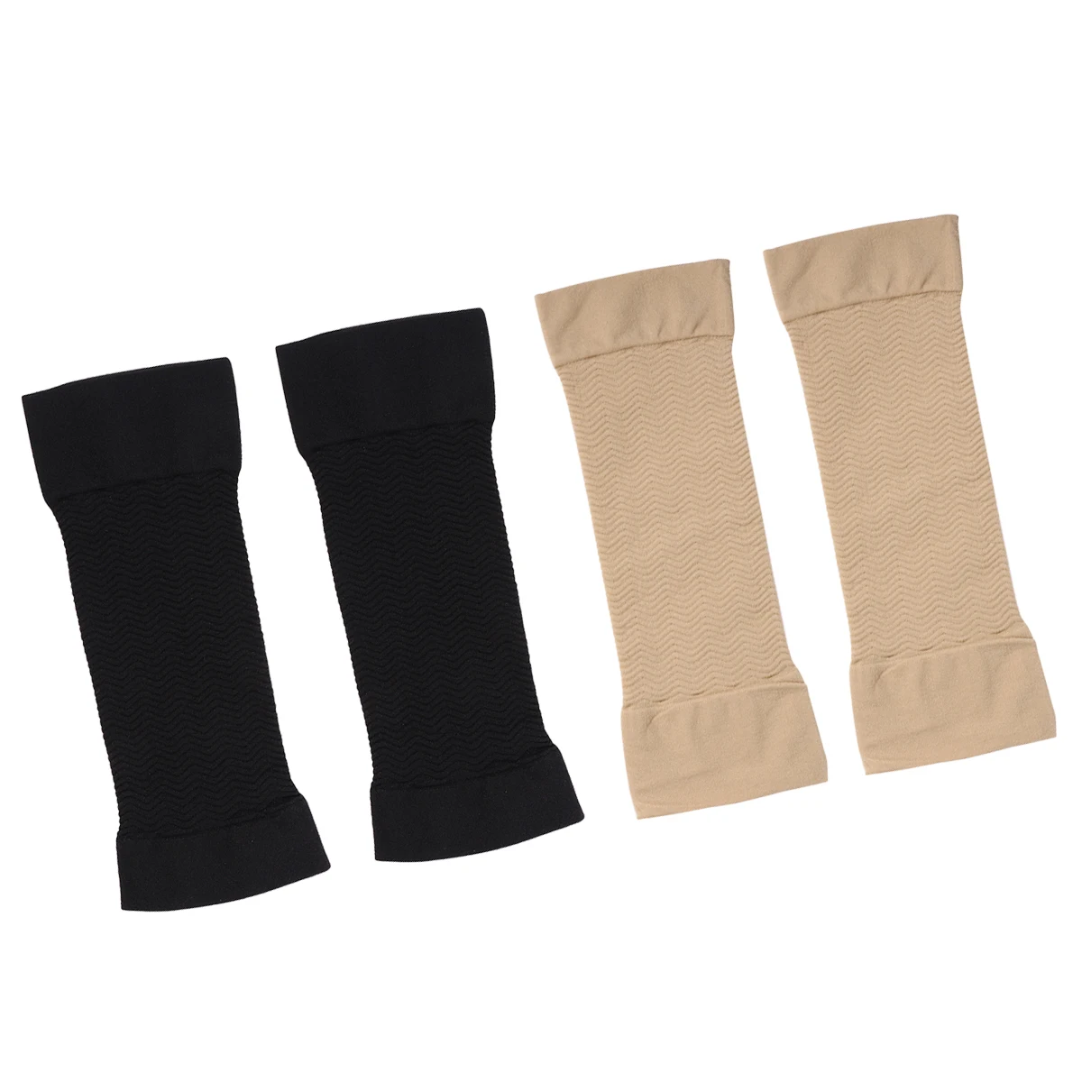 

2pcs Compression Arm Sleeves Elastic Skin-Friendly Shaper Improve Tone Saggy Arms Boost Blood Circulation Workout Fitness Scar