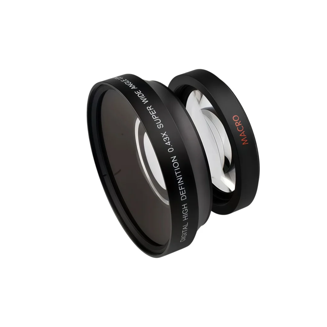 New 67mm 0.43X Ultra Wide Angle Fisheye & Macro 2 in 1 Auxiliary Camera Lens