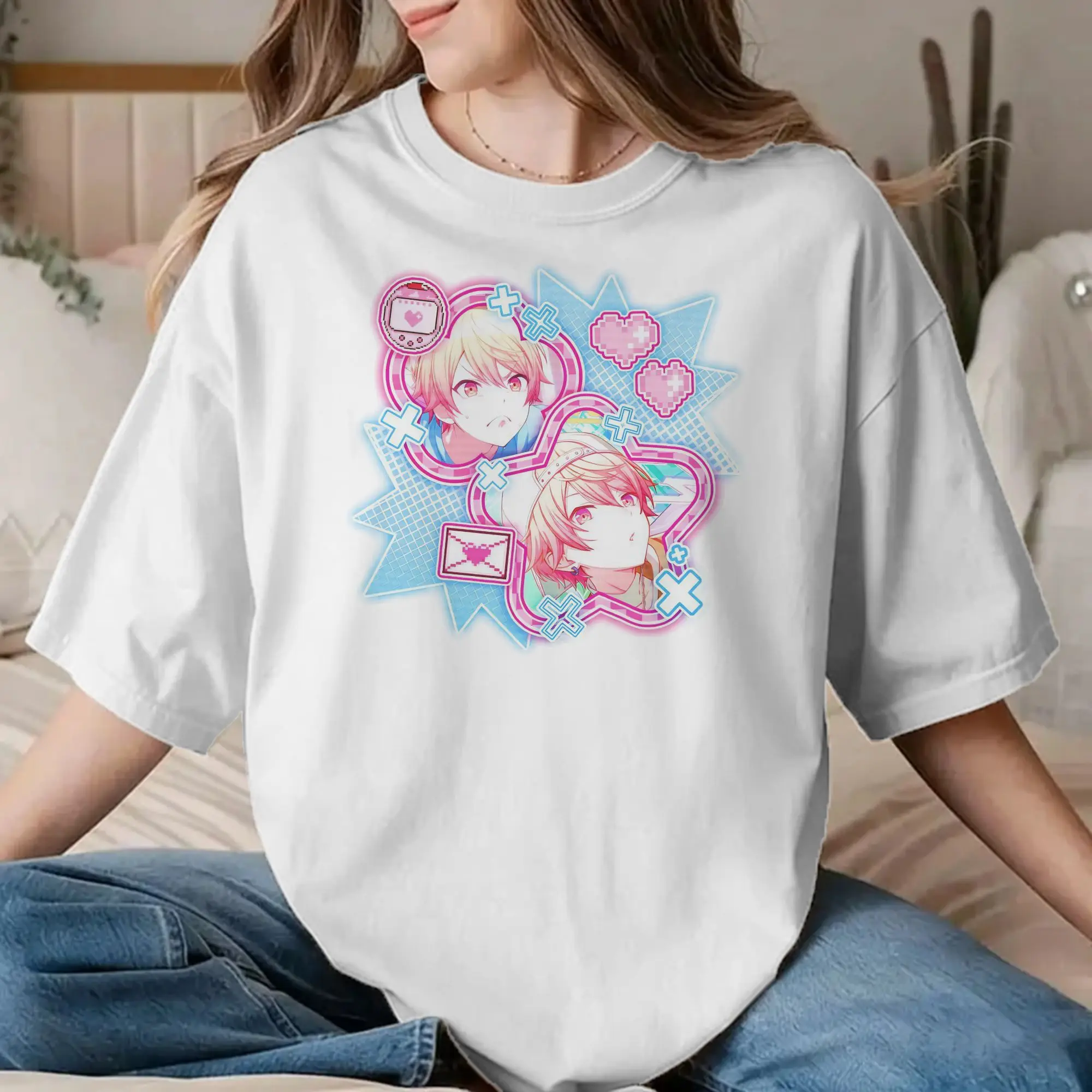 Rui Tenma Tsukasa T Shirt for Men Women Cotton Casual T-Shirts O Neck Singer Anime Tees Short Sleeve Tops Graphic Printed