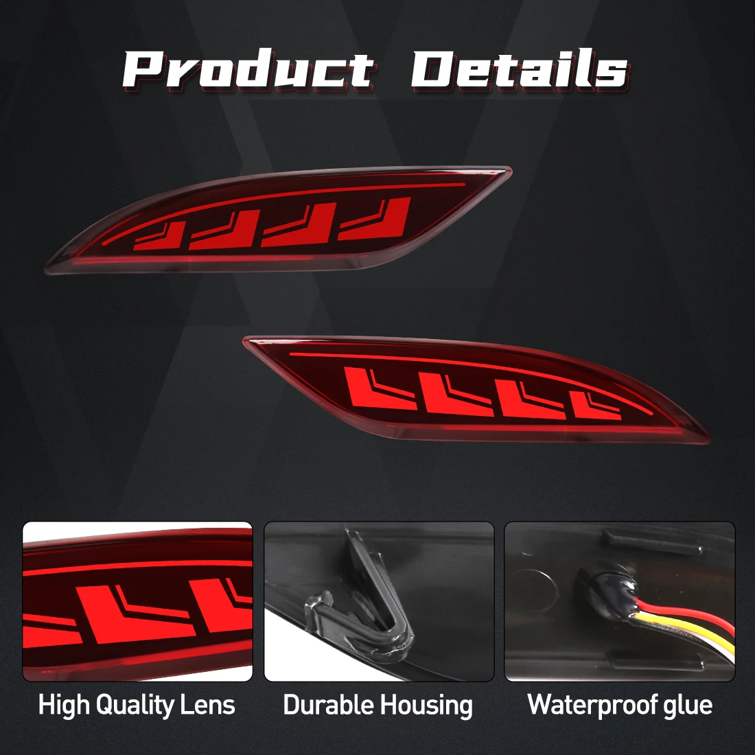 ไฟ LED กันชนหลังสำหรับเชฟโรเลต - Car Accessories Xl บทวิจารณ์และราคา