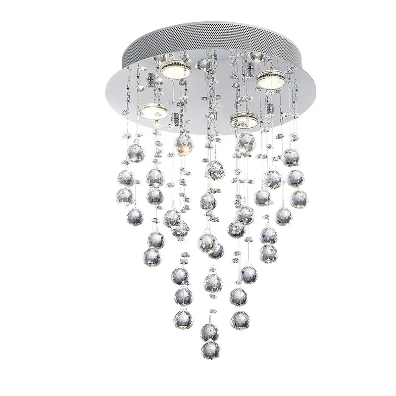 

Light luxury bedroom crystal dining room chandelier modern simplicity creative personality