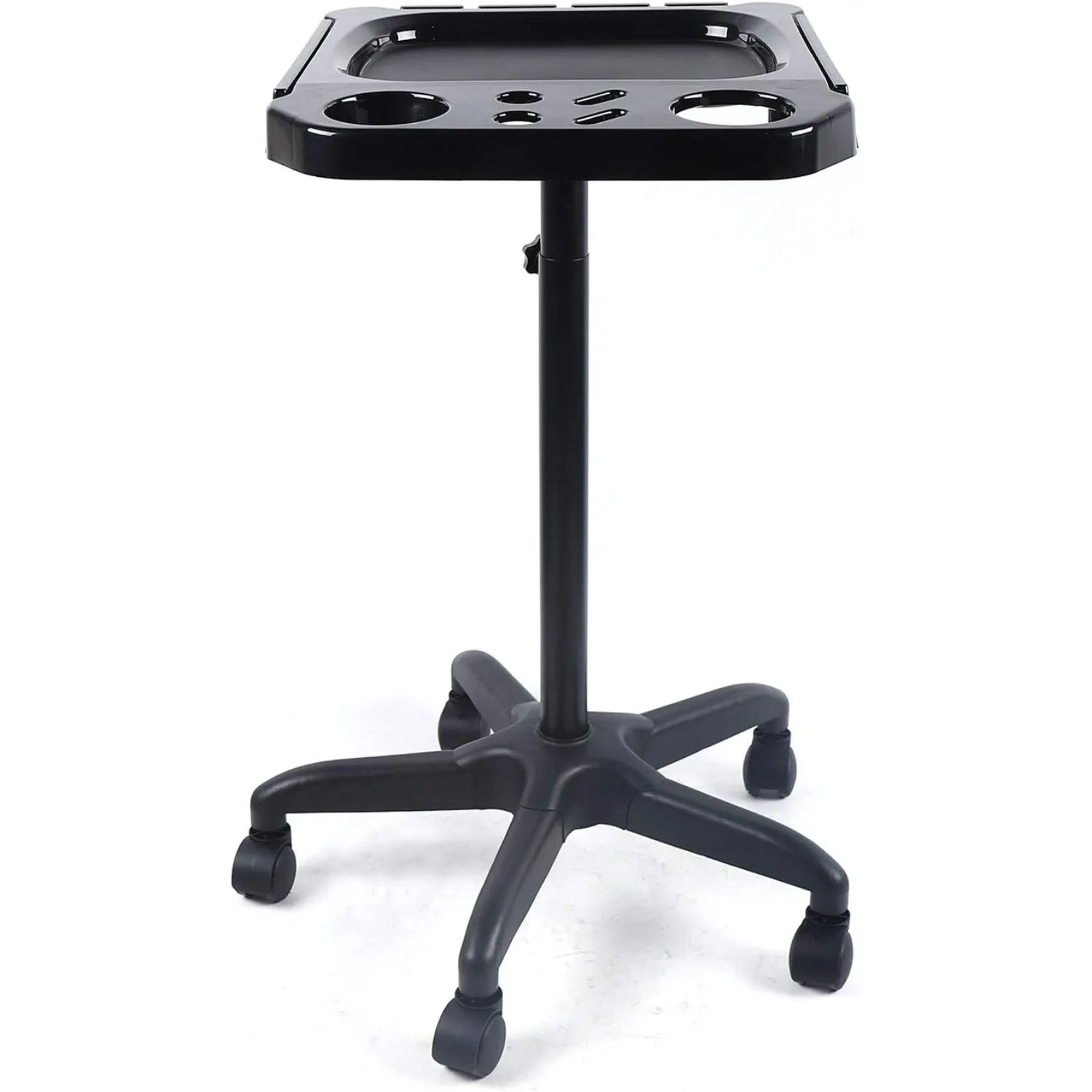 살롱 트레이 카트 조절 가능한 바퀴 달린 살롱 트레이 타투 트레이 롤링 트롤리 미용 도구 헤어 스타일리스트 보관 트롤리