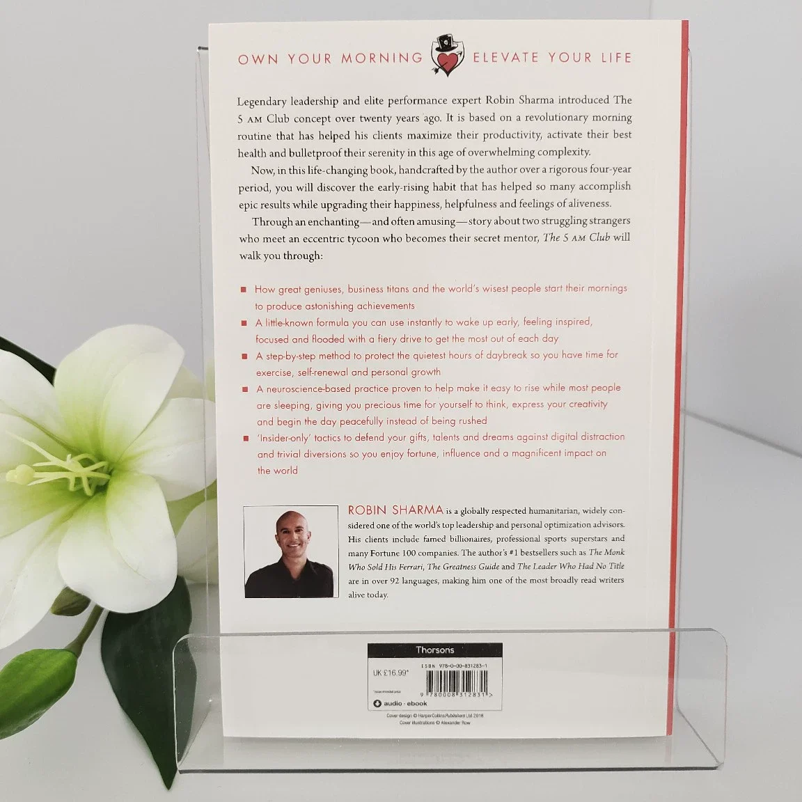 The 5 AM Club By Robin Sharma |Own Your Morning Elevate Your Life Habit Building Self-Improvement English Version Self-Help Book
