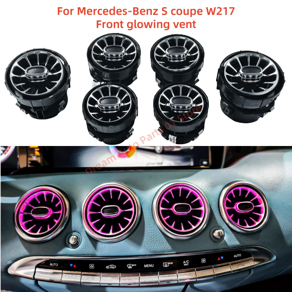 

Для Mercedes Benz S купе W217 для S-Coupe Светящаяся вентиляционная лампа Атмосфера Обновление автомобильного внутреннего освещения Автомобильные аксессуары