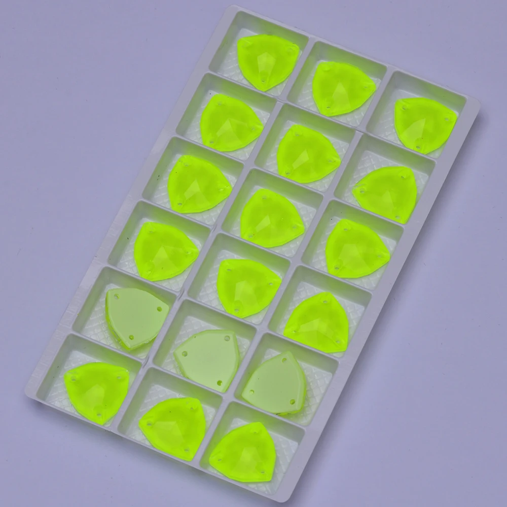 PUBRILEX Trilliant K9 Glas-Aufnähsteine mit Flacher Rückseite, Neonfarben, für DIY-Nähprojekte, Dekorative Kristallsteine für Taschen und Kleidung – Detail 14