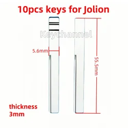 10pcs Metal Car Flip Key Blade KD Remote Blank VVDI Key Head Spare Door Key for Haval Jolion for KD KEYDIY VVDI XHORSE Remote