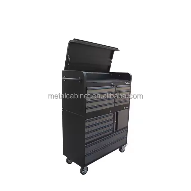 41-Inch 14-Drawers Rolling Tool Cart Top Chest Box Customizable OEM Option Practical Storage Cabinets