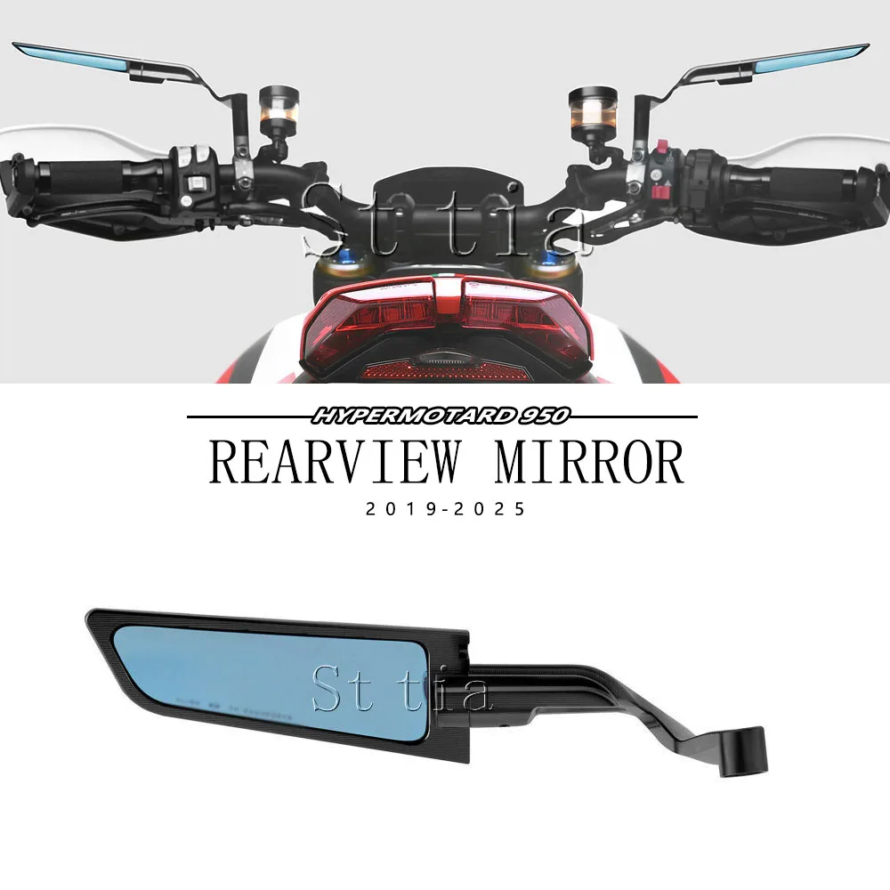 

For Ducati Hypermotard 950 HYPERMOTARD 950 SP 2019-2025 New Motorcycle Rearview Mirror Side Mirror Kit Adjustable Winglets