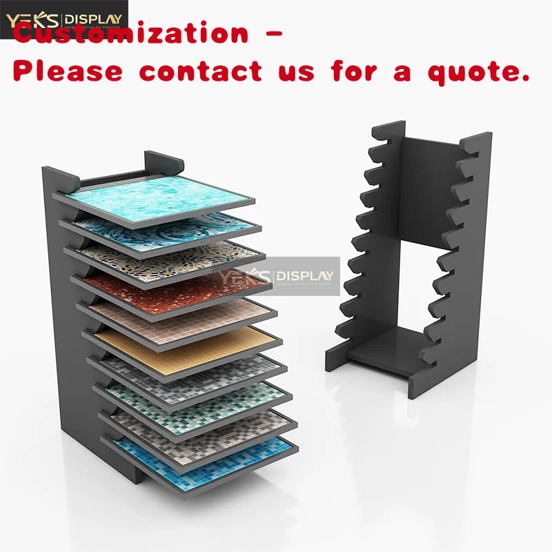 

custom.Custom Simple Modern Desktop Display Rack Quartz Tile Stone Showroom Rack Stand