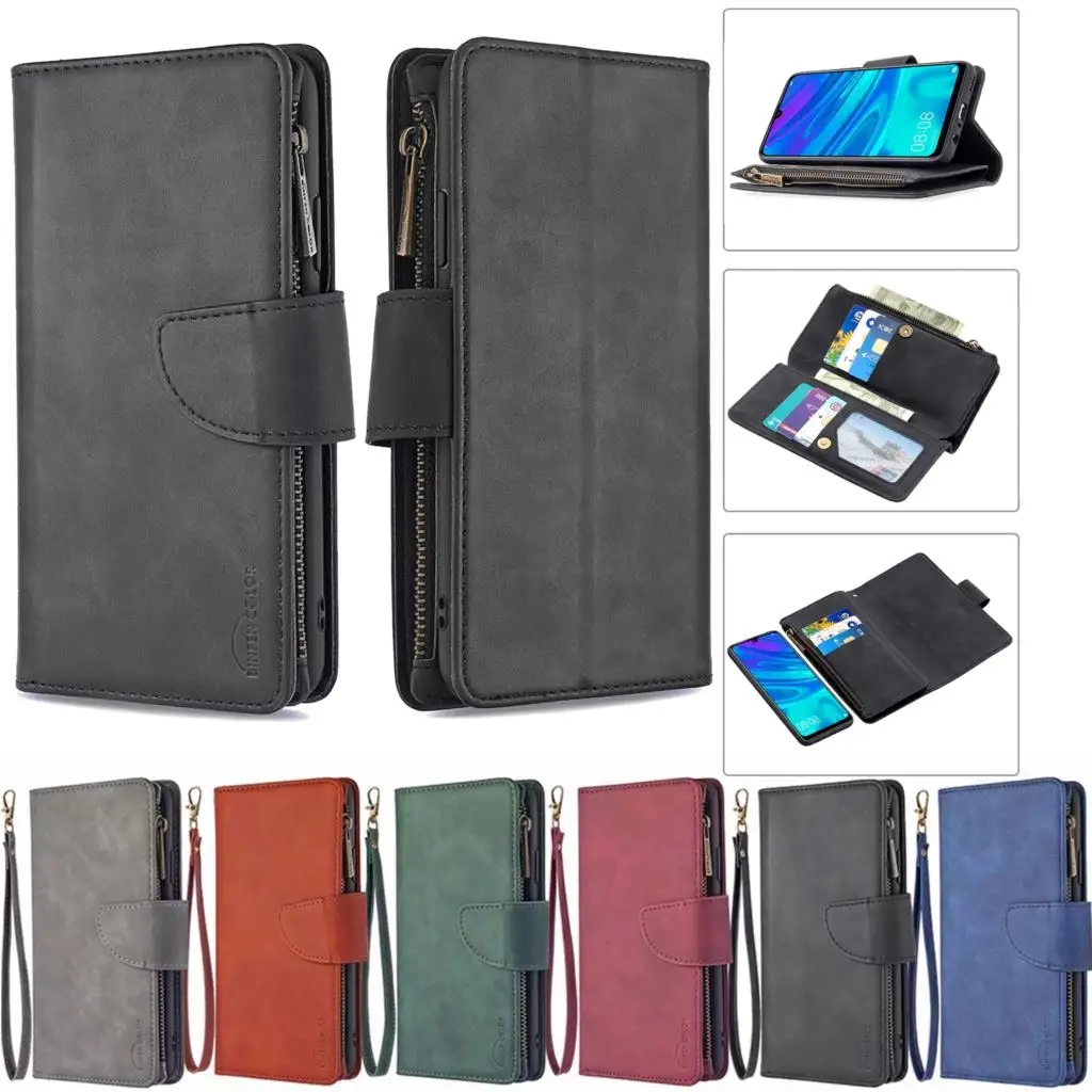 

Luxury Flip Wallet Case For Huawei Y5 Y6 Y7 Y9 Prime 2019 P30 P40 Lite Pro Y5P Y6P Y7P Honor 10 Lite 8A 8S 9A 9S Leather Cover