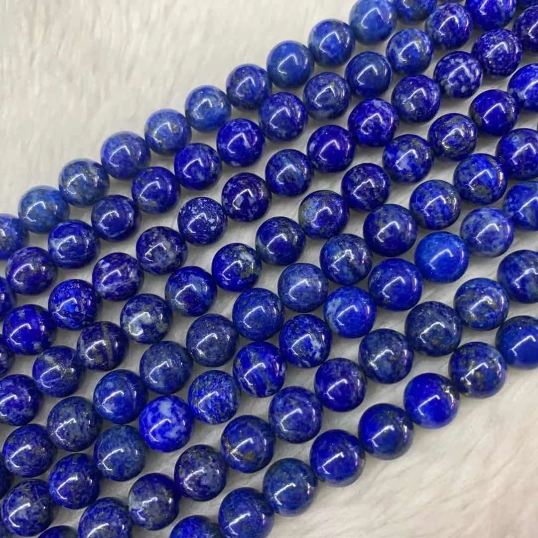 

AA Quality Natural Lapis Lazuli Stone Beads Natural Gemstone DIY Loose Beads for Jewelry Making Strand 15"