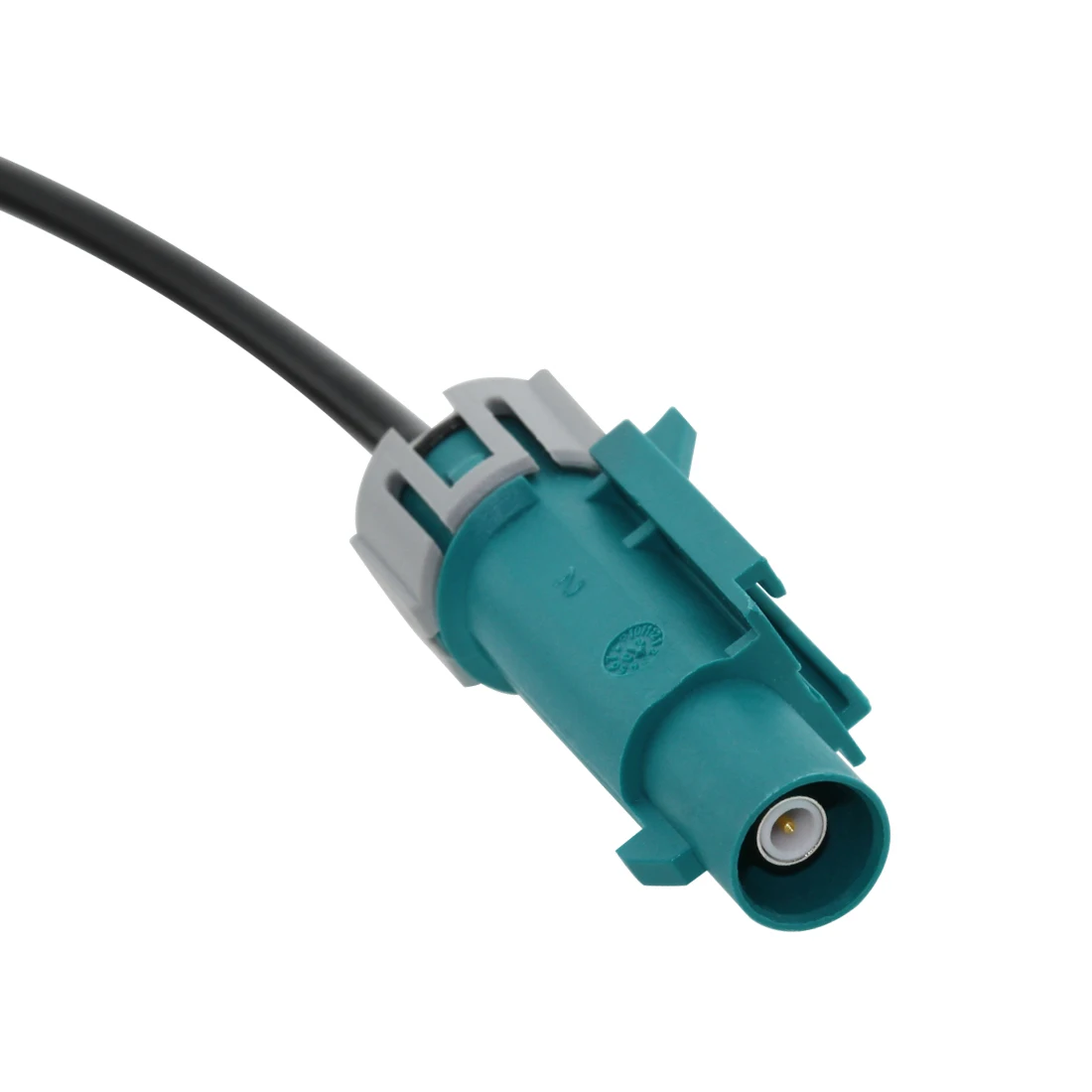 Conector de ángulo recto Fakra A hembra, Color negro A Fakra Z macho, Cable Pigtail impermeable, RG174, 15cm, 1 unidad