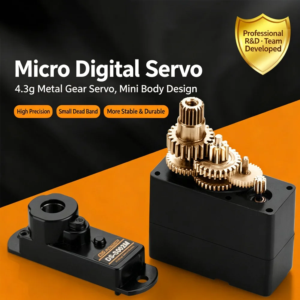 1/2/4/10PCS 4.3G Micro Servo Metal Gear Waterproof Digital Servo For RC Aircraft Bionic Butterfly Model Drone