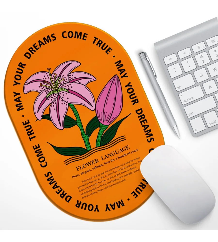 Mouse pad simple small fresh wrist pad small portable computer office table mat