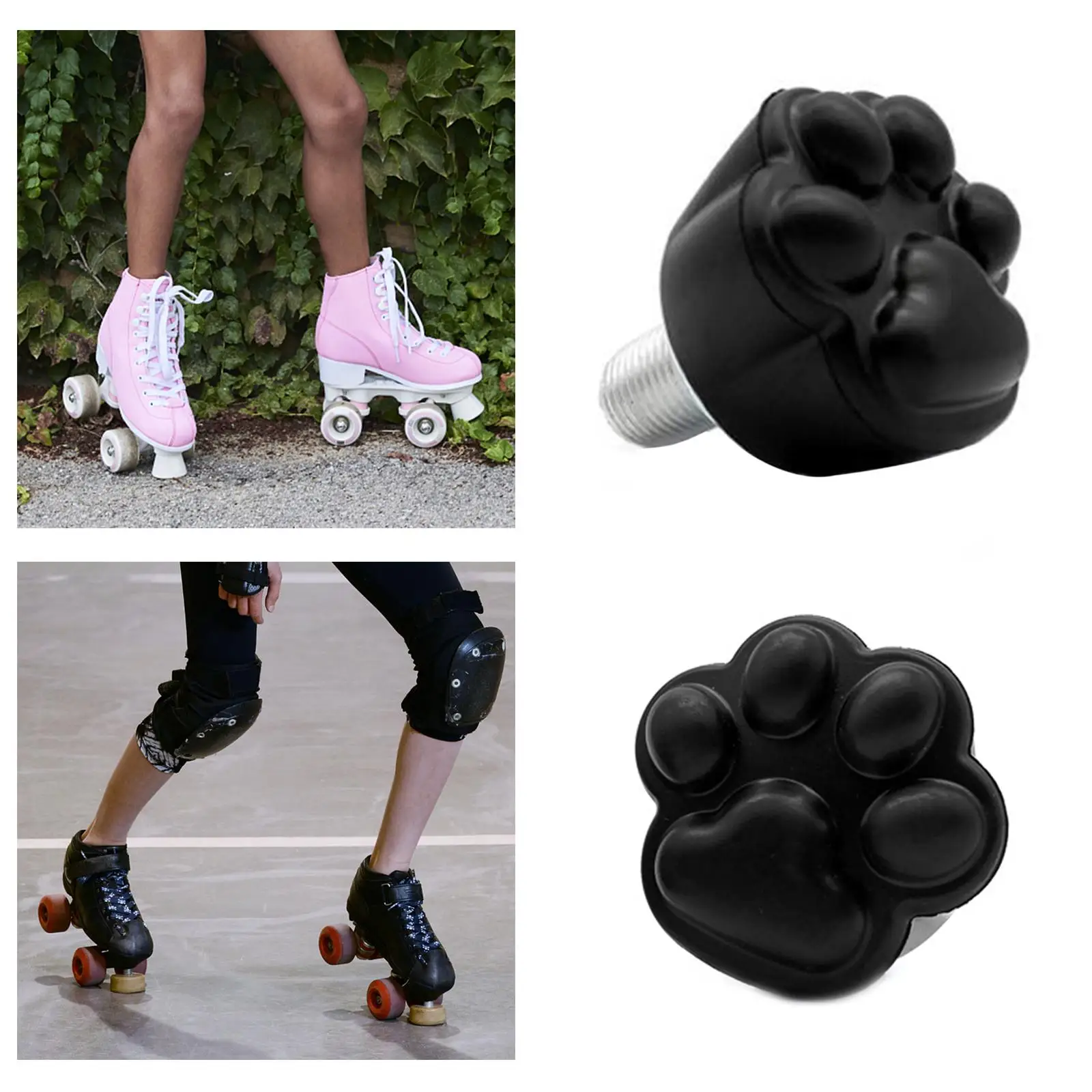 Patins De Pata De Gato Top Stopper, patins, bloco de freio, travagem de treinamento, 2-6Pack