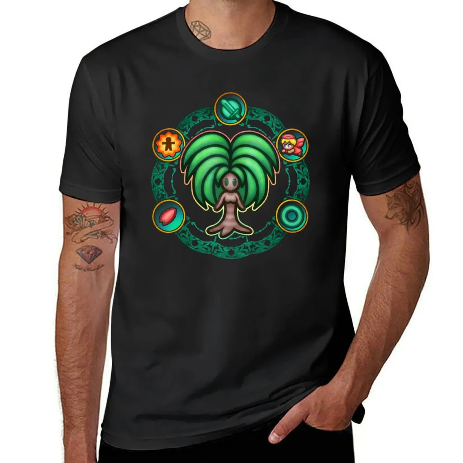 

Dryad T-Shirt anime clothes summer tops Men's cotton t-shirt