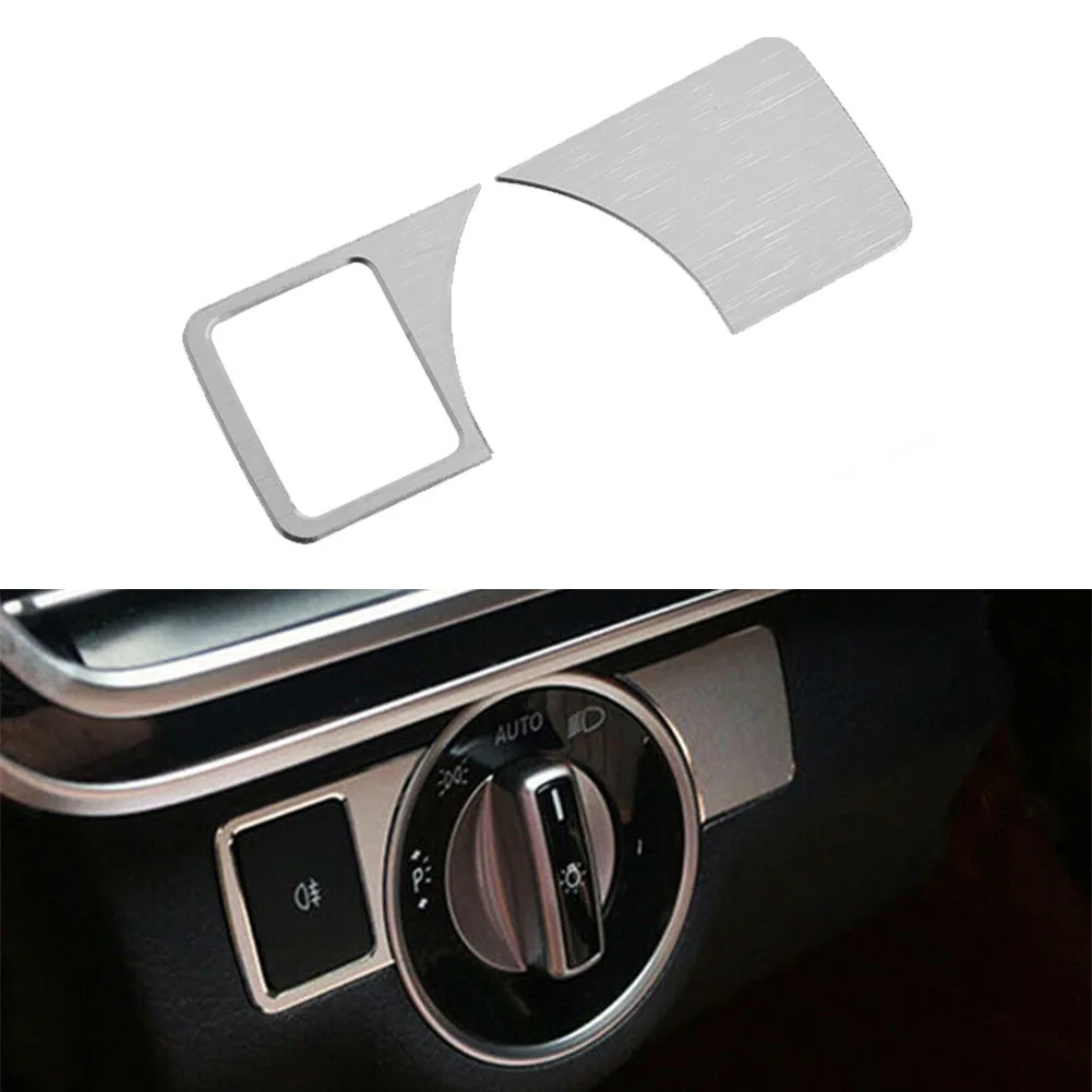 

Add a Touch of Sophistication with Aluminum Alloy Head Light Switch Button Cover Trim for Mercedes ML W166 GL X166