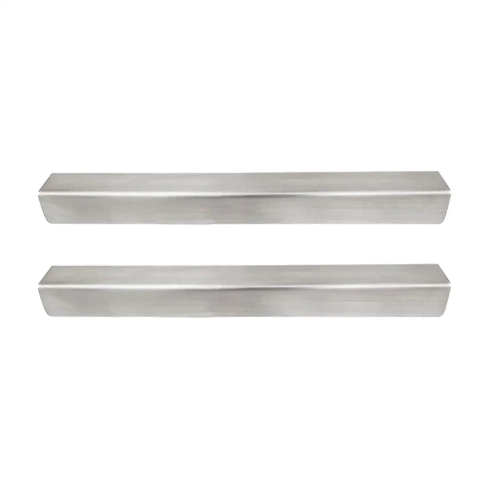 2 Pieces 304 Stainless Steel Drawer Edge Protector Brushed Silver Stainless Steel Cabinet Edge Protector Scratch-Resistant