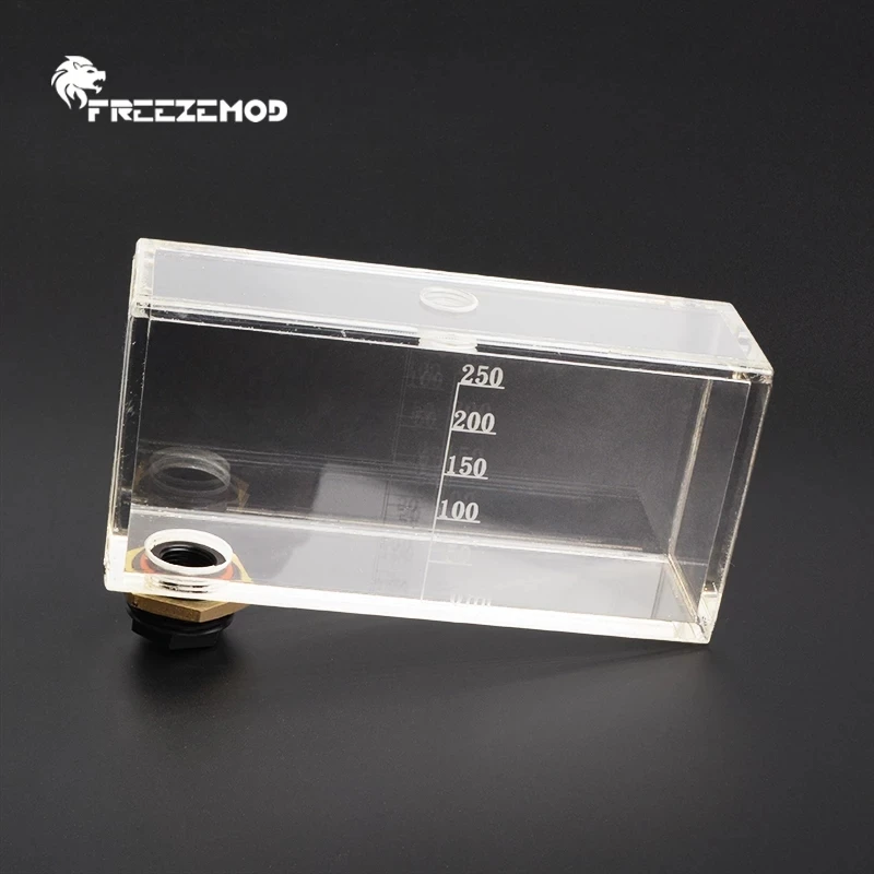 FREEZEMOD Acrylic Reservior square water tank Transparent with scales For Water cooling system heat dissipation GQSX-T4