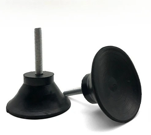 4Pcs M6 M8 Rubber Adjustable Feet Pad With Screw Table Chair Balck Leveling Foot Pad Furniture Leg Anti-shock Protecti