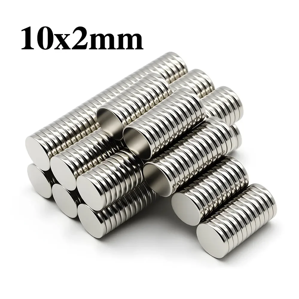 

10x2mm Super Powerful Round Magnet Neodymium Magnet NdfeB N35 Strong Permanent Magnetic imanes Refrigerator Magnet